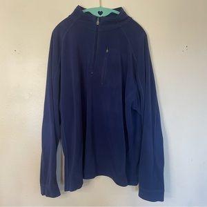 L.L. Bean Men’s Blue Long-sleeve Fleece pullover sweatshirt Size XXL Reg